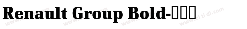 Renault Group Bold字体转换